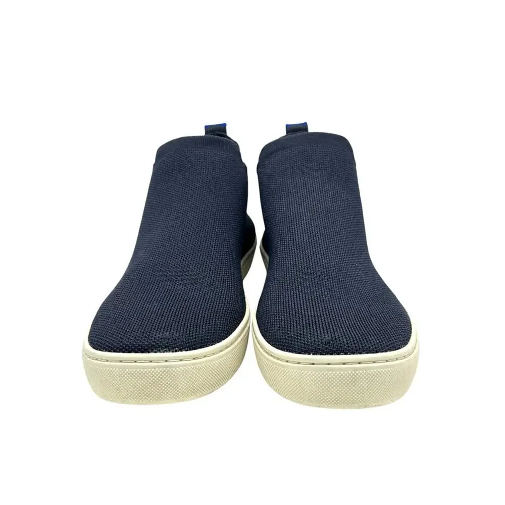 Rothy's The Chelsea Nightfall Navy Size 9.5 Knit High Top Sneakers Sustainable